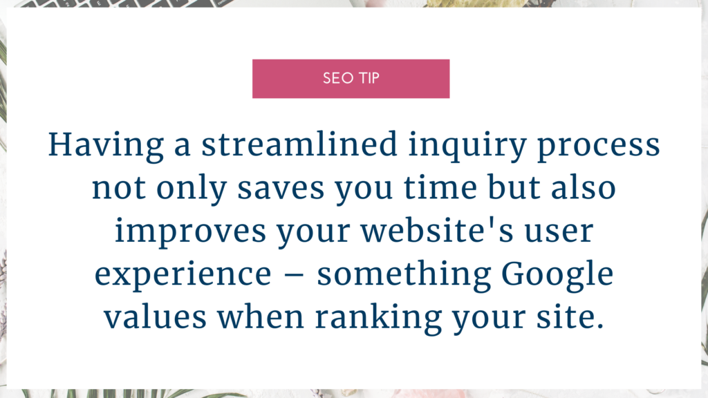 SEO tip slide for using a follow up system