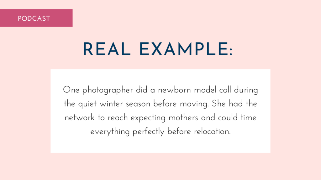real example from a photographer before moving