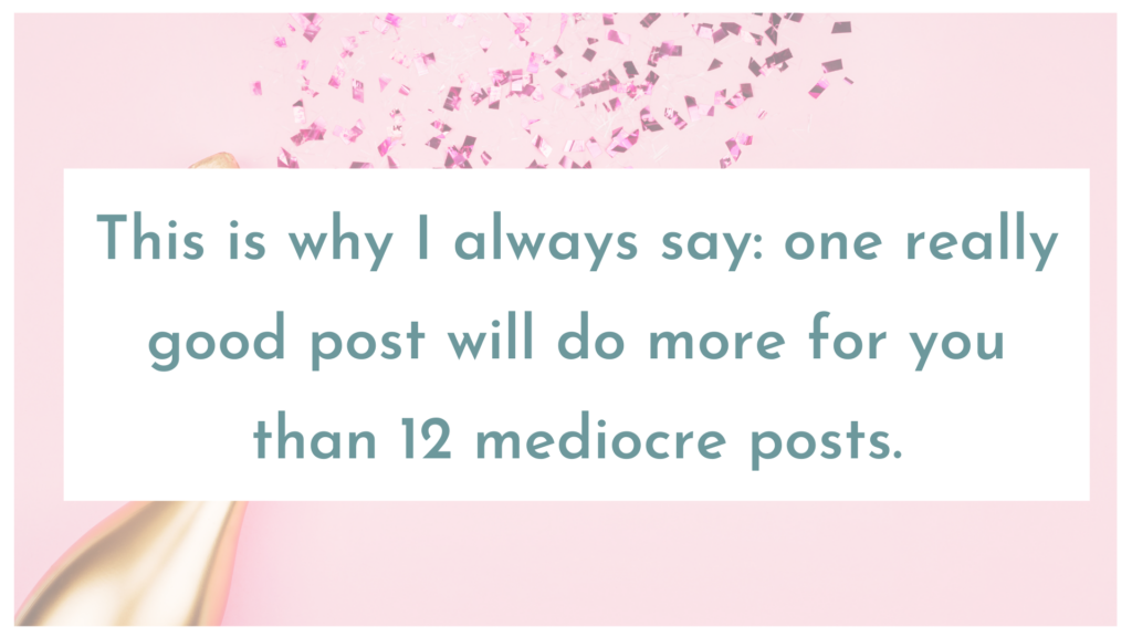 tip graphic: on good post is better than 12