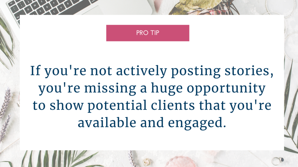 pro tip graphic for instagram strategy