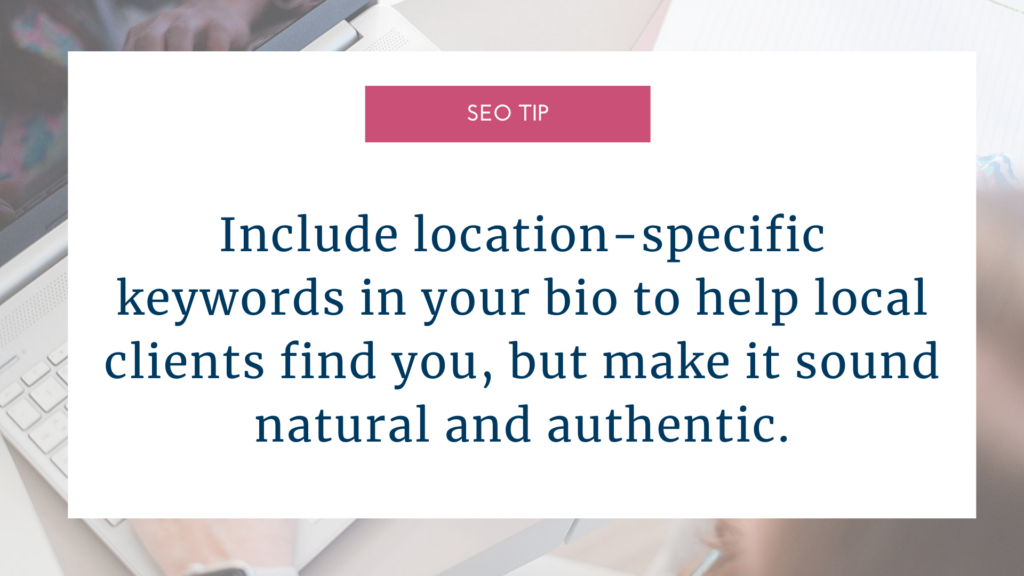 seo tip for location specific keywords