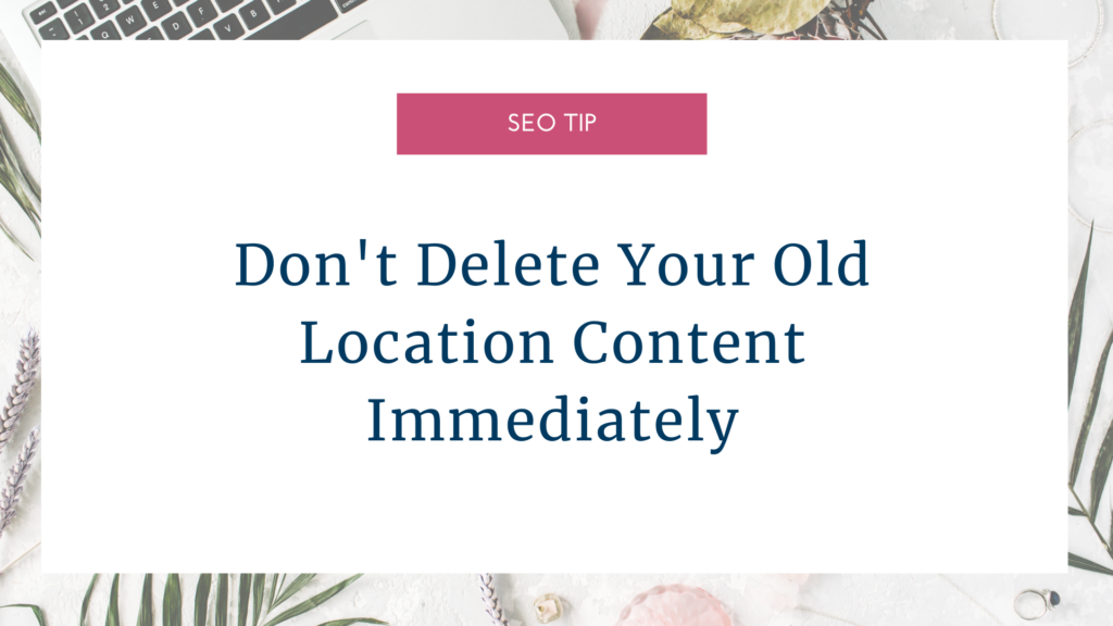 seo tip graphic for moving your photography business