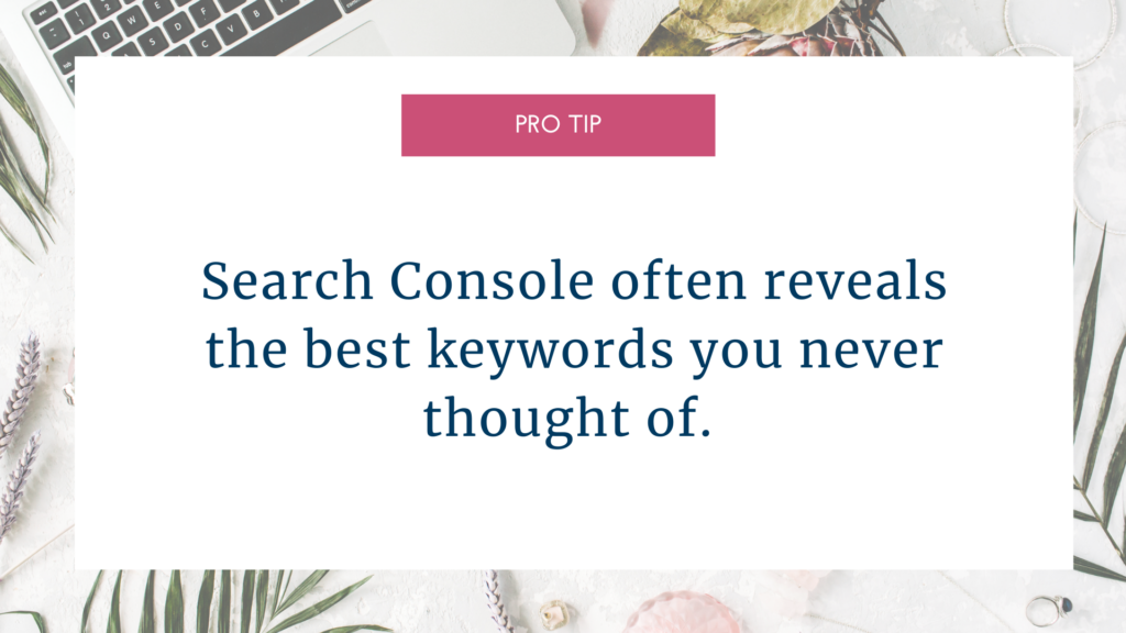 graphic of pro tip for Google Search Console