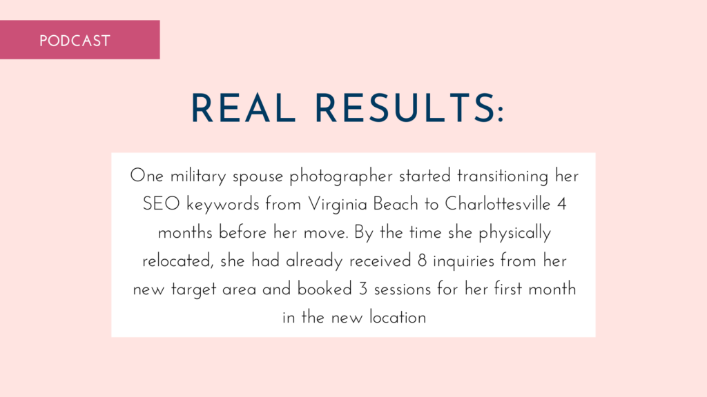 real results graphic for moving your photography business