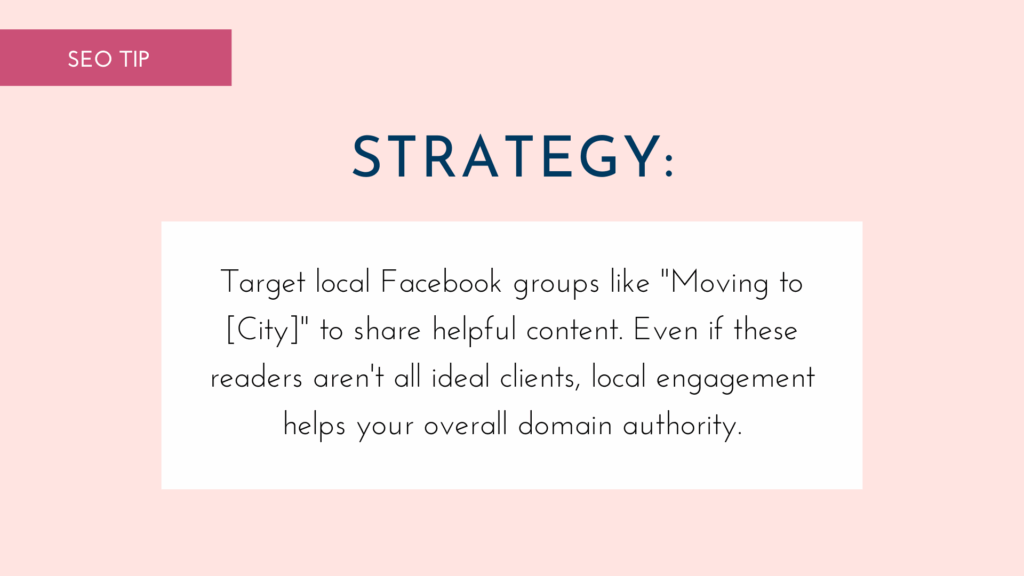 seo tip strategy for moving your photography business