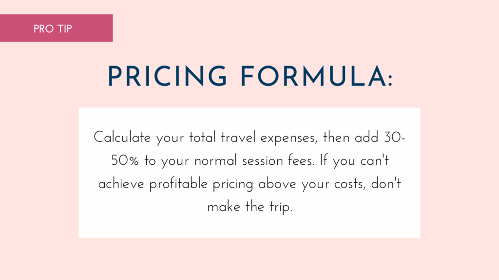 the smart photographer's guide pricing formula