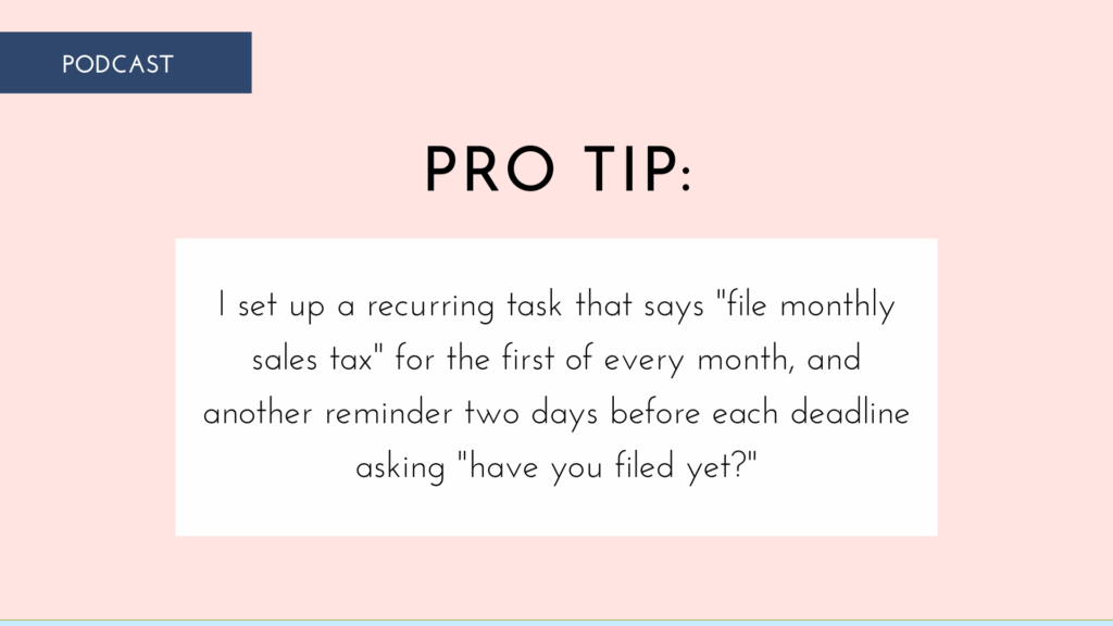 pro tip graphic for recurring tasks