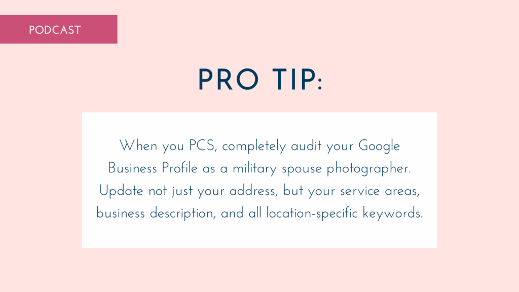 pro tip graphic to audit your google business profile
