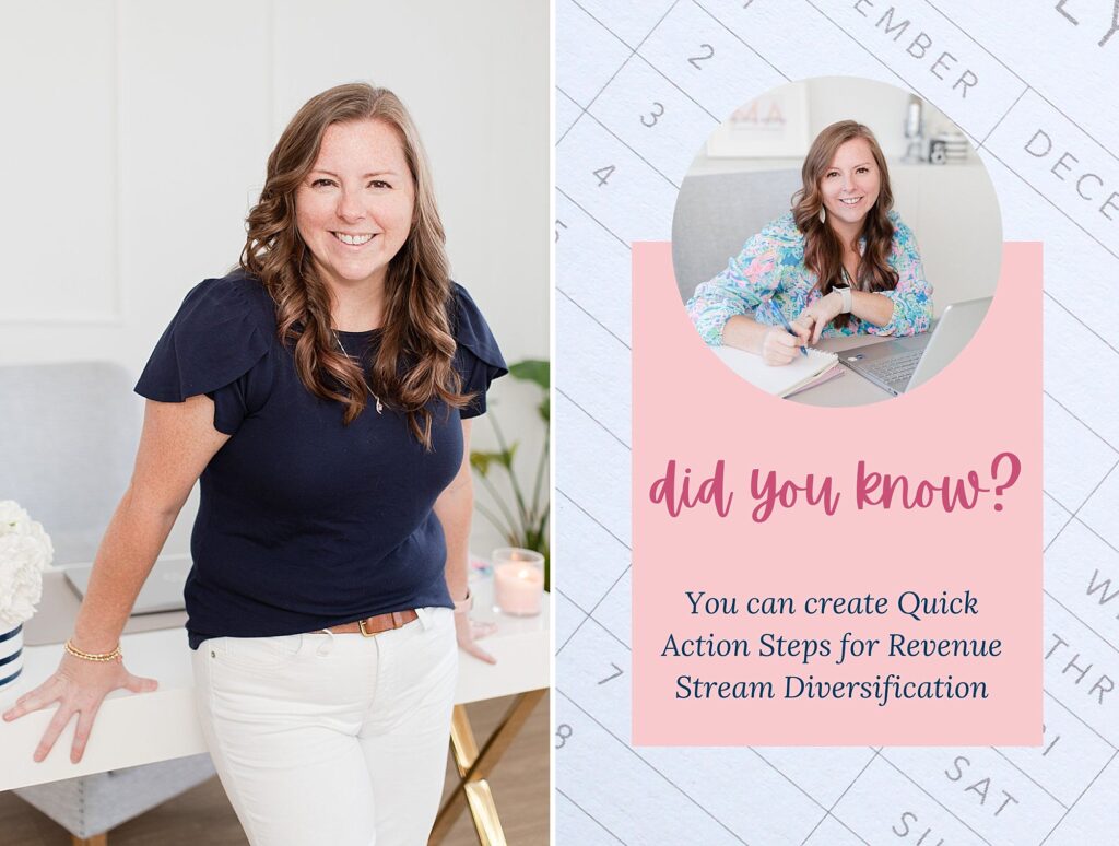did you know? graphic about how you can create quick action steps for revenue stream diversification