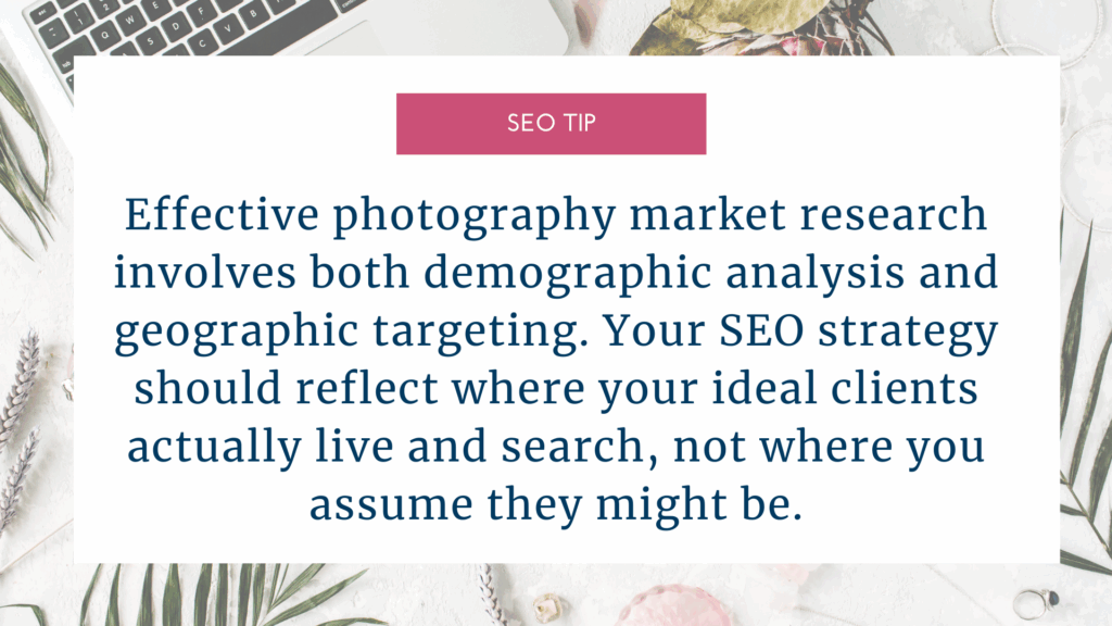 seo tip for effective photography market research